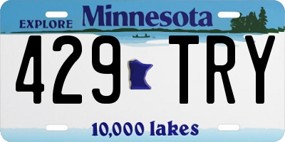 MN license plate 429TRY