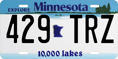 MN license plate 429TRZ