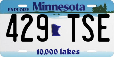 MN license plate 429TSE