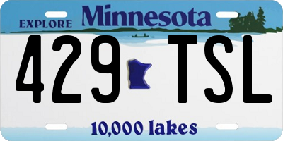MN license plate 429TSL