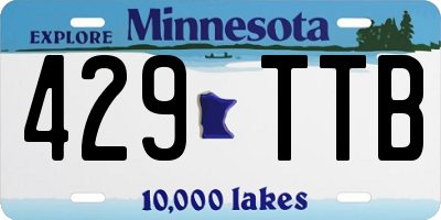 MN license plate 429TTB