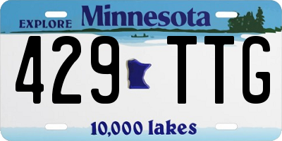 MN license plate 429TTG
