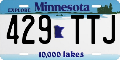 MN license plate 429TTJ