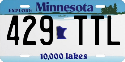 MN license plate 429TTL