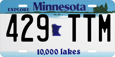 MN license plate 429TTM