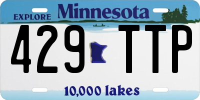 MN license plate 429TTP