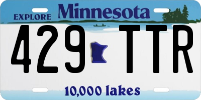 MN license plate 429TTR