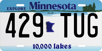 MN license plate 429TUG