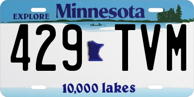 MN license plate 429TVM