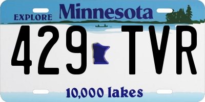 MN license plate 429TVR