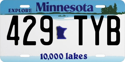 MN license plate 429TYB
