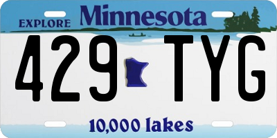 MN license plate 429TYG