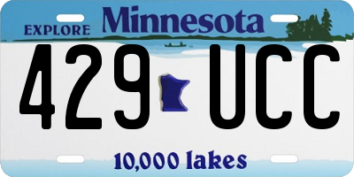 MN license plate 429UCC