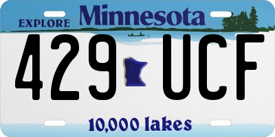 MN license plate 429UCF