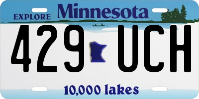 MN license plate 429UCH