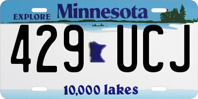 MN license plate 429UCJ