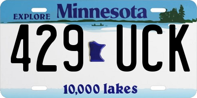 MN license plate 429UCK