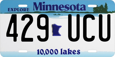 MN license plate 429UCU