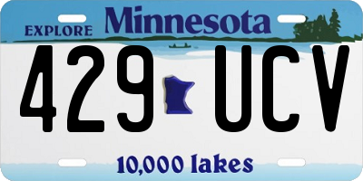 MN license plate 429UCV