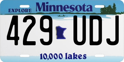 MN license plate 429UDJ