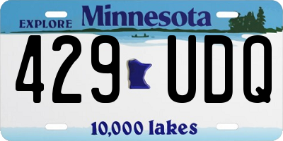 MN license plate 429UDQ