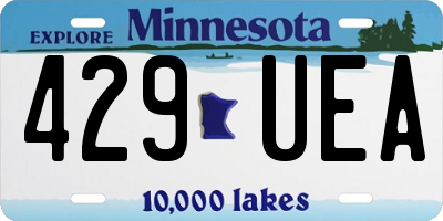 MN license plate 429UEA