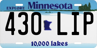 MN license plate 430LIP