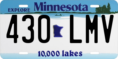 MN license plate 430LMV