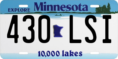 MN license plate 430LSI