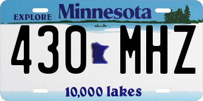 MN license plate 430MHZ