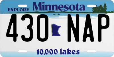 MN license plate 430NAP