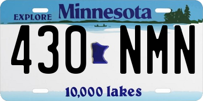 MN license plate 430NMN