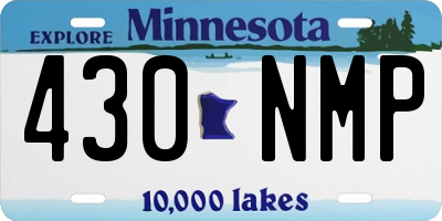 MN license plate 430NMP