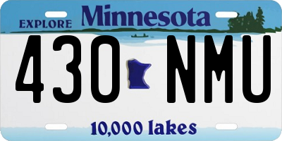 MN license plate 430NMU