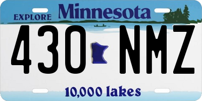 MN license plate 430NMZ