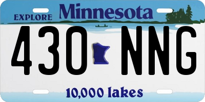 MN license plate 430NNG