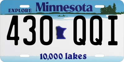 MN license plate 430QQI