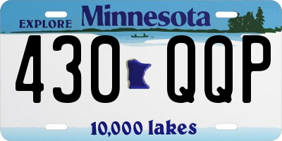 MN license plate 430QQP