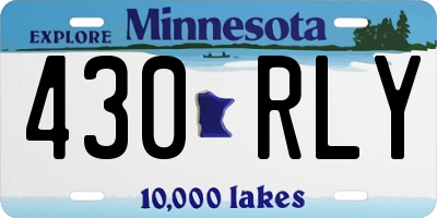 MN license plate 430RLY