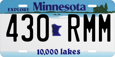 MN license plate 430RMM
