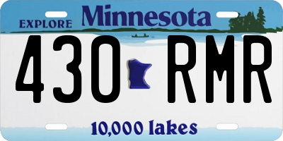 MN license plate 430RMR