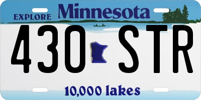 MN license plate 430STR