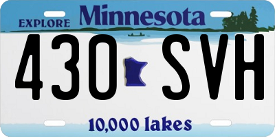 MN license plate 430SVH