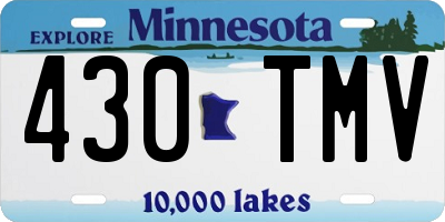MN license plate 430TMV