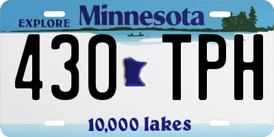 MN license plate 430TPH