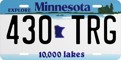 MN license plate 430TRG
