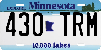 MN license plate 430TRM