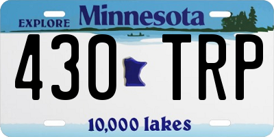 MN license plate 430TRP
