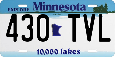 MN license plate 430TVL