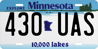 MN license plate 430UAS